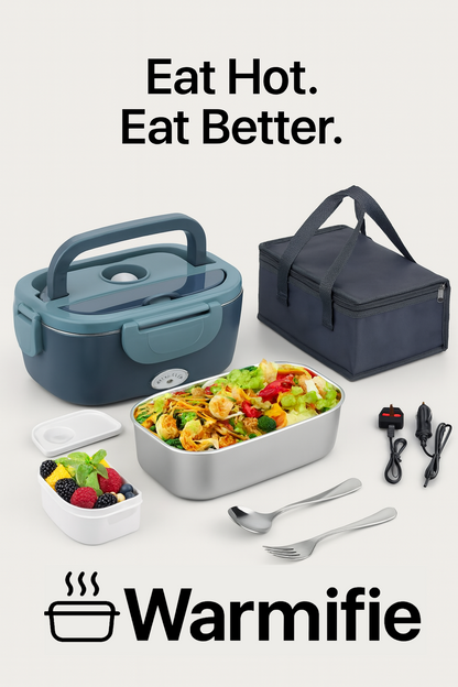Portable Electric Heated Lunch Box – Leak-Proof 1.5L